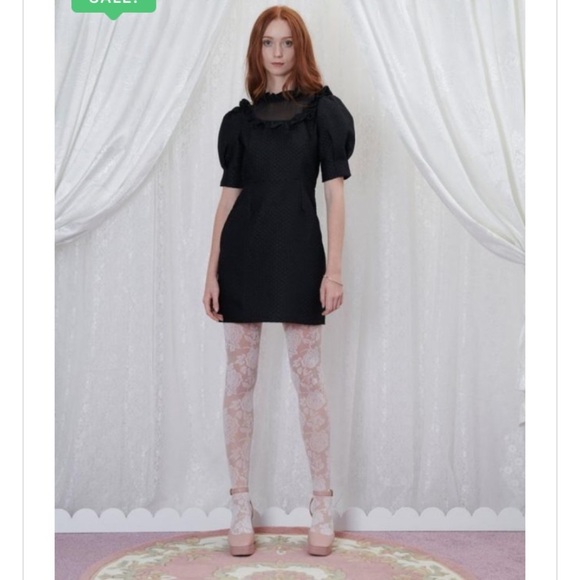 Sister Jane framed jacquard black dress new without tags small, Medium - Picture 4 of 7